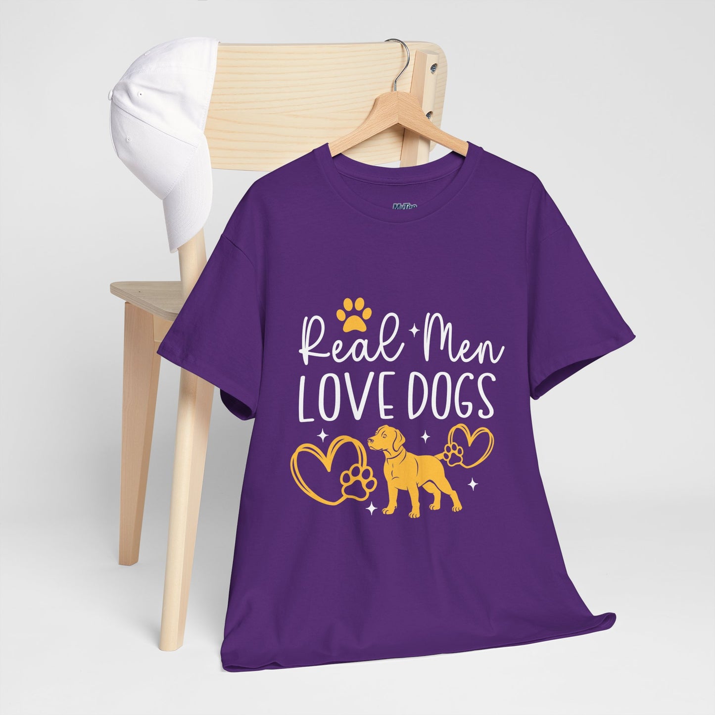 Real Men Love Dogs Cotton T-Shirts | Dog Lover