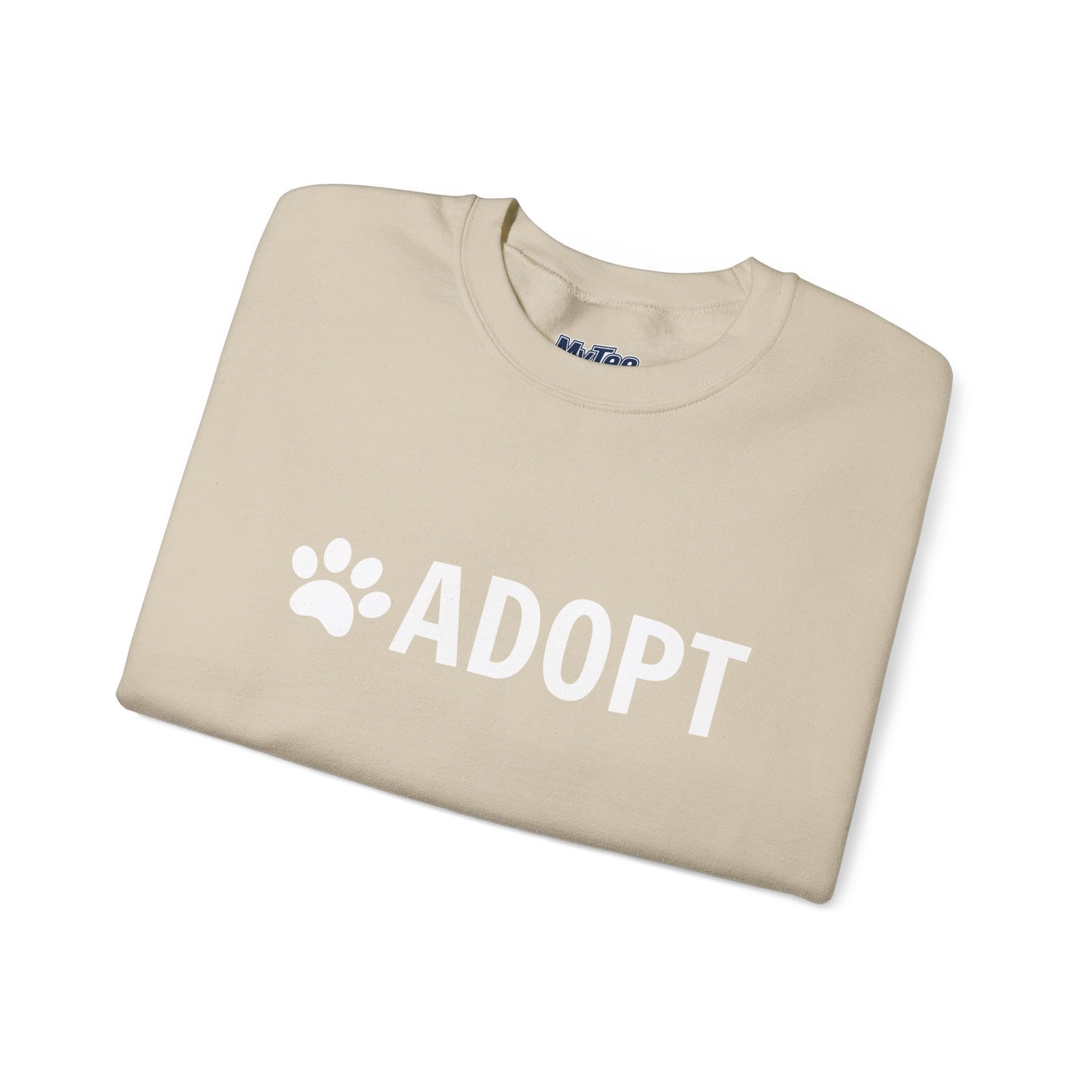 Adopt Pet Lover Crewneck Sweatshirt | Dog Rescue Inspired