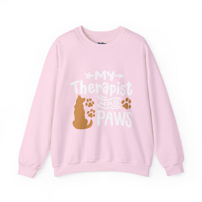My Therapist Has Paws Unisex Sweatshirt | Cat & Dog Gifts, Animal Lover Apparel