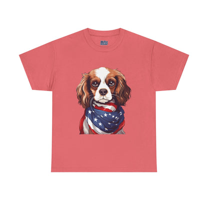 Patriotic Cavalier King Charles Spaniel Unisex T-Shirt