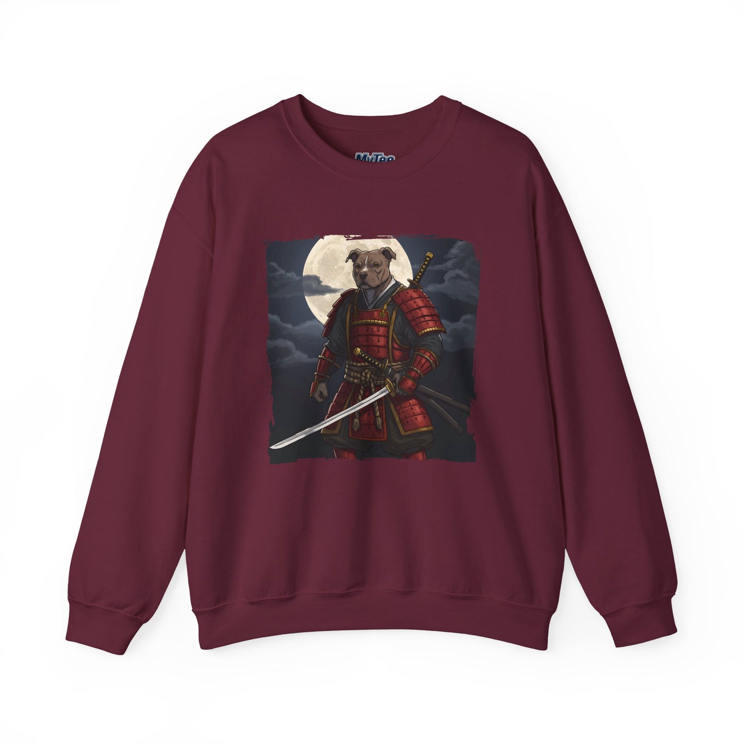 Pitbull Samurai Warrior Sweatshirt | Cozy Crewneck