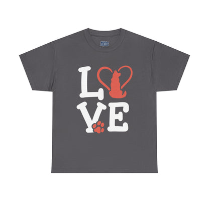 Love Dog Heart T-Shirt