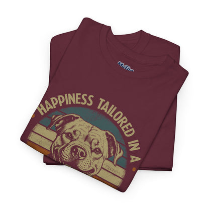 Happiness Tailored In A Pitbull Smile Unisex Tee | Animal Rescue Support Tee