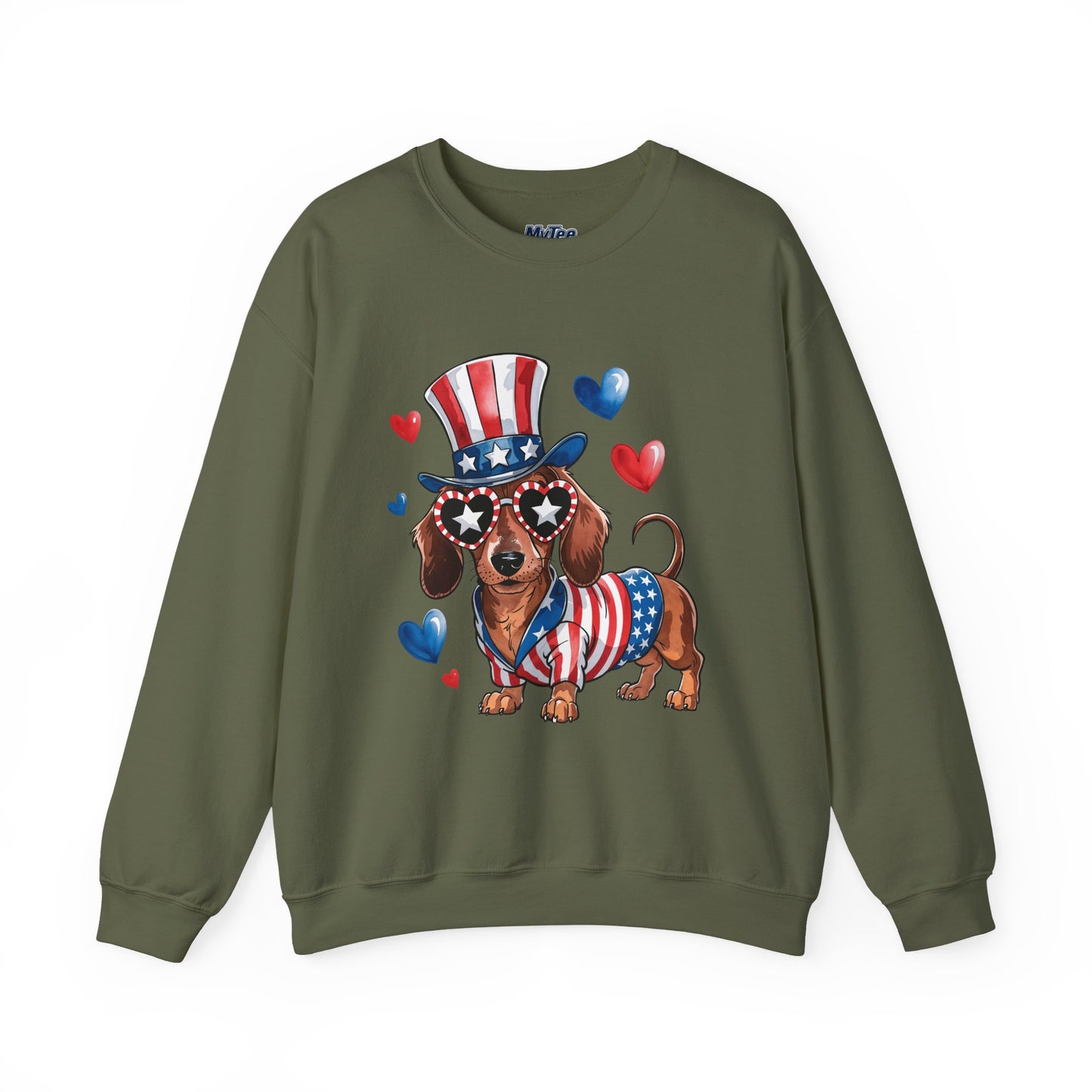 Patriotic Dachshund Dog Unisex Sweatshirt