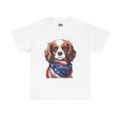 Patriotic Cavalier King Charles Spaniel Unisex T-Shirt