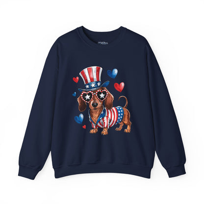 Patriotic Dachshund Dog Unisex Sweatshirt