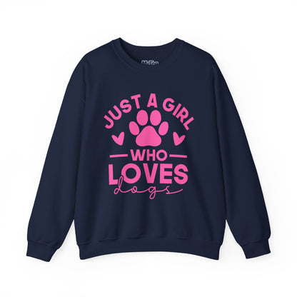 Just a Girl Who Loves Dogs Sweatshirt | Gift For Dog Mom