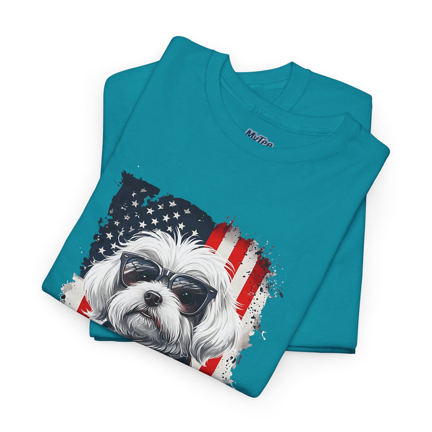 Patriotic Havanese Unisex Cotton T-Shirt