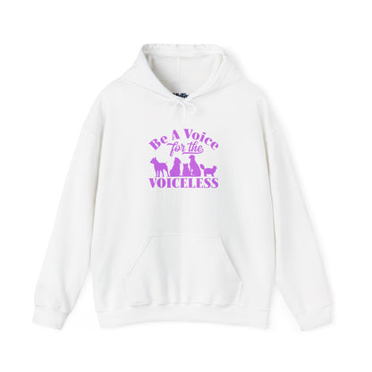 Be A Voice  For The Voiceless Unisex Hoodie – Animal Rescue Awareness