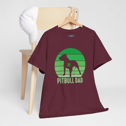 Pitbull Dad Heavy Cotton Tee | Father's Day Gift