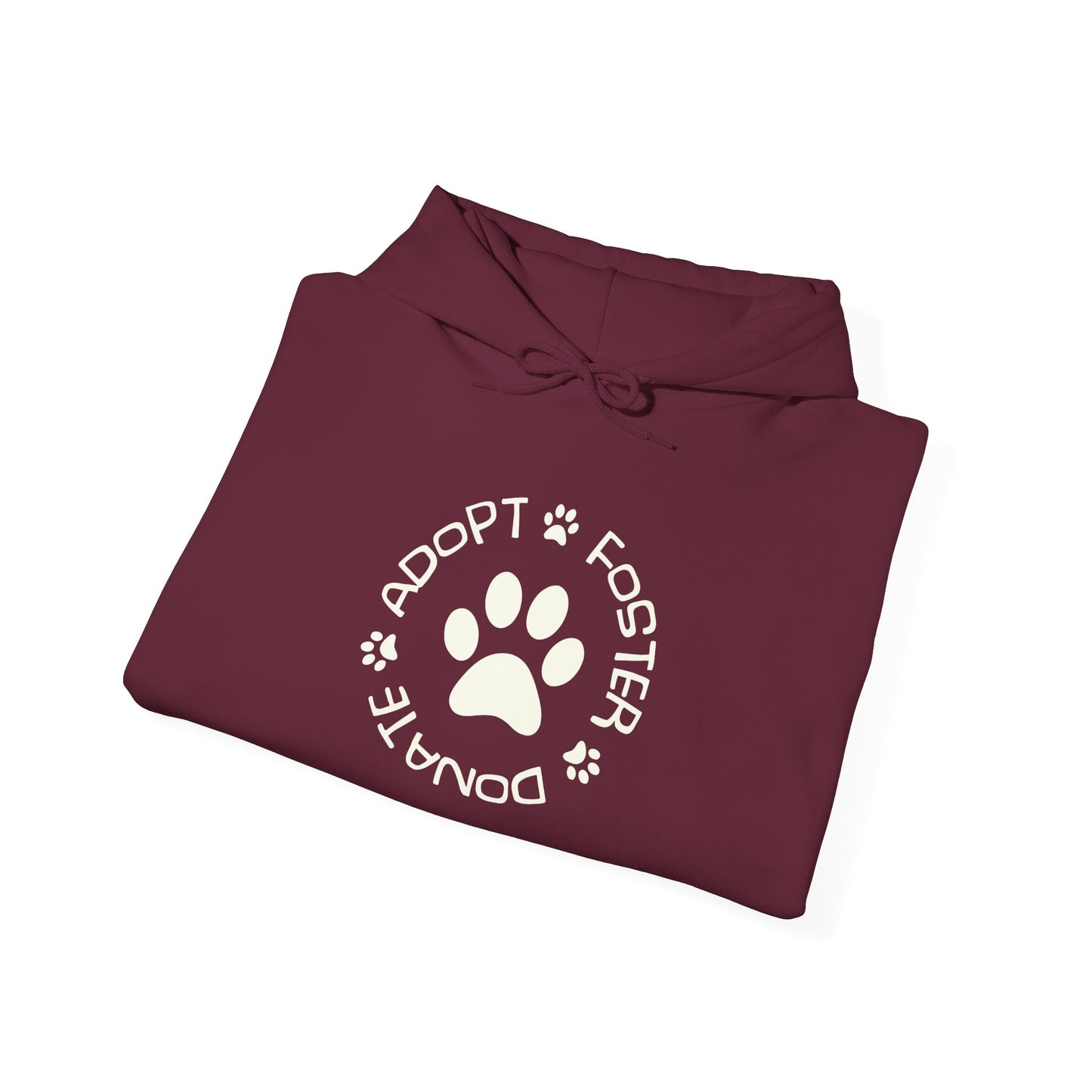 Adopt Foster Donate Unisex Hoodie – Pet Rescue Support Apparel