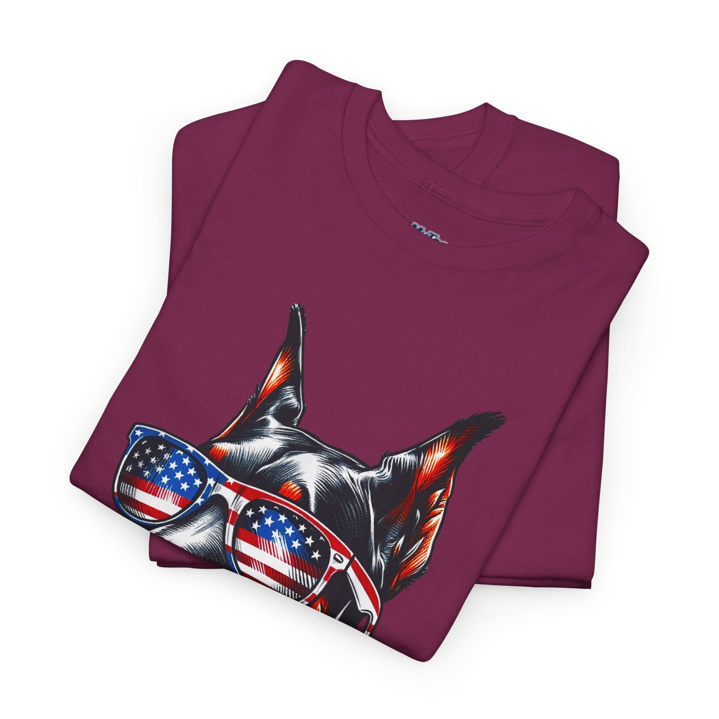 Patriotic Doberman With Sunglasses Unisex T-Shirt
