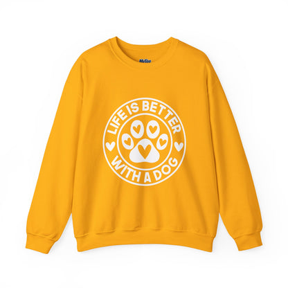 Life Is Better With A Dog Sweatshirt | Crewneck Pullover