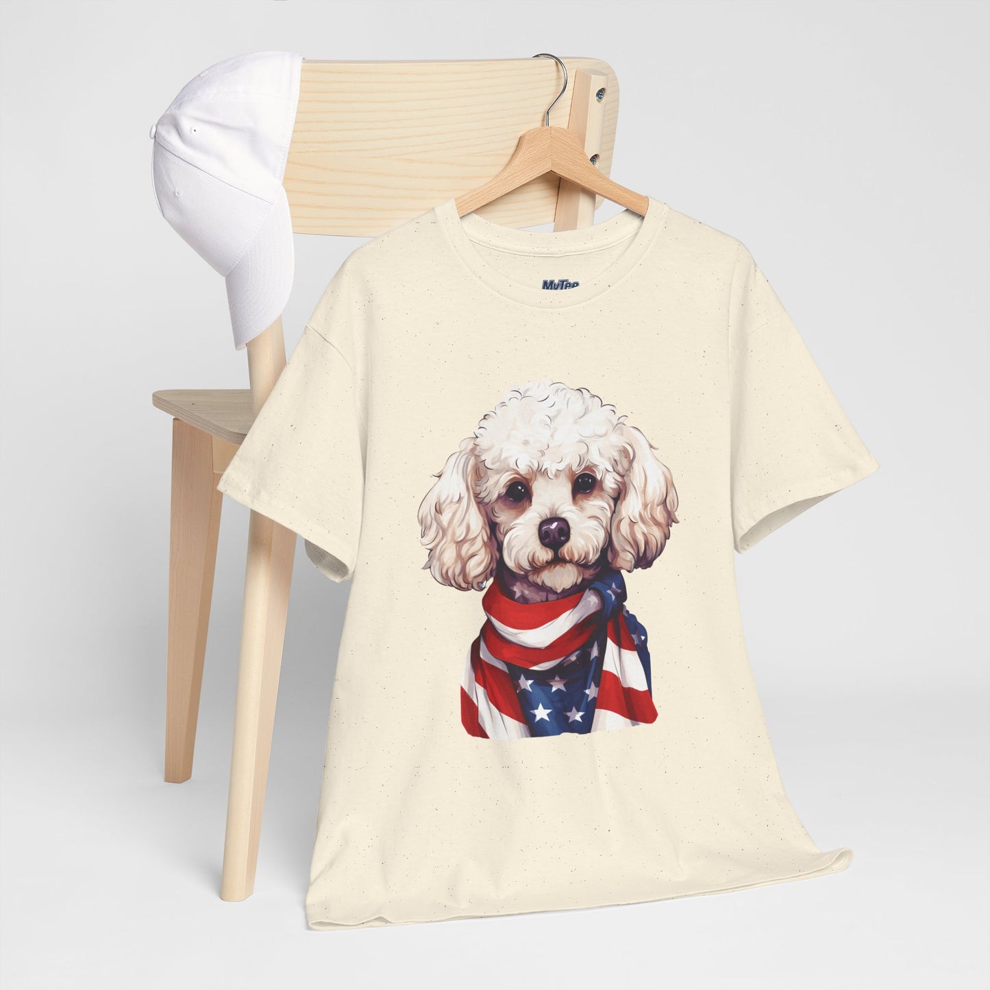 Patriotic Poodle Unisex T-Shirt