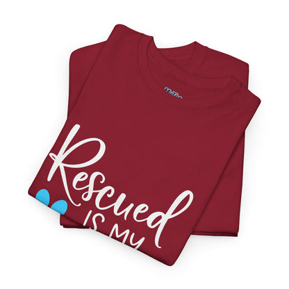 Rescued Is My Favorite Breed T-Shirt – Pet Adoption Love Tee