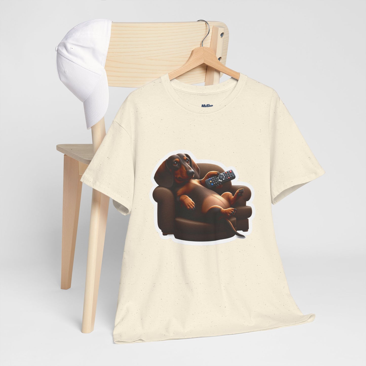 Dachshund Chill Mode Tee – Remote In Paw, Stress-Free Style