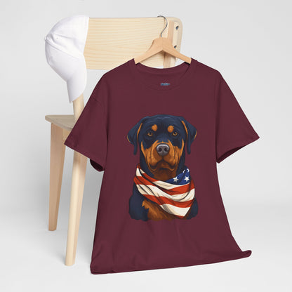 Patriotic Rottweiler Unisex T-Shirt
