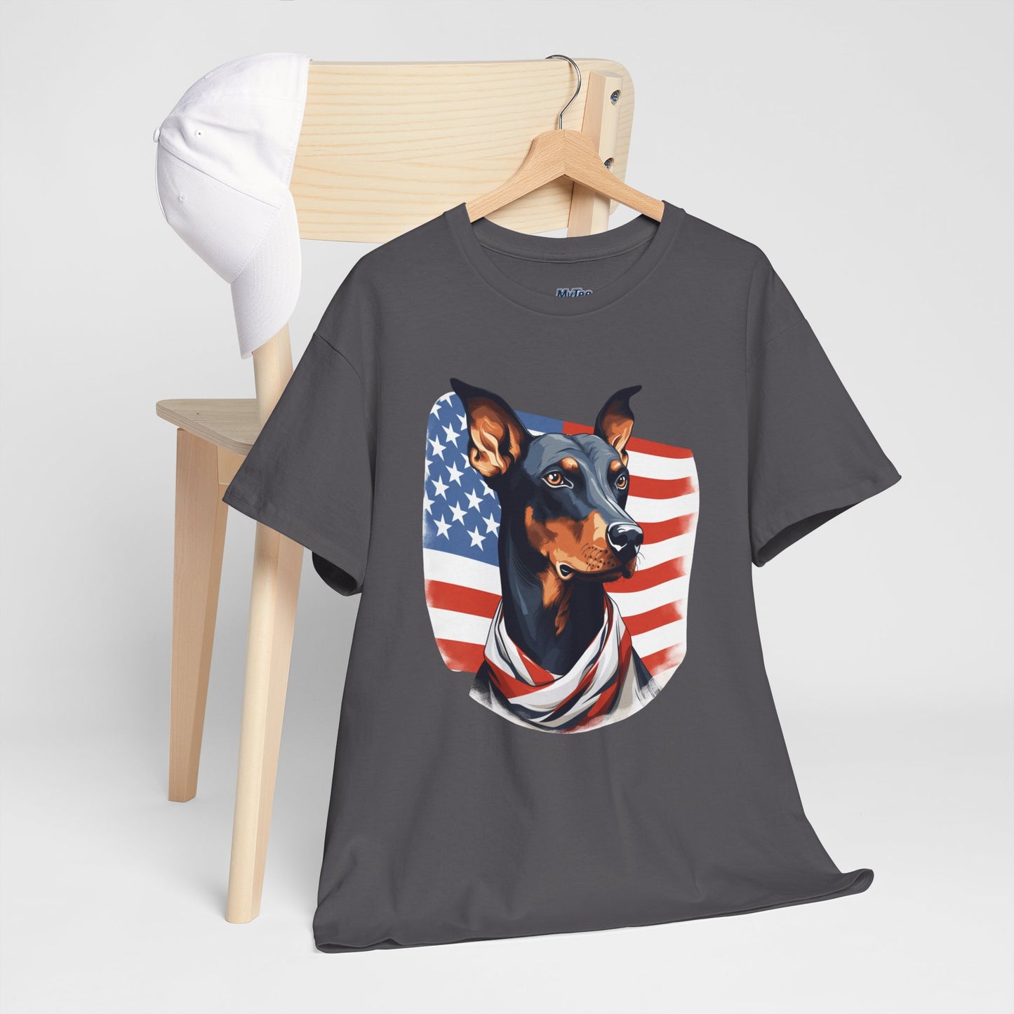 Patriotic Doberman Pinscher Unisex T-Shirt