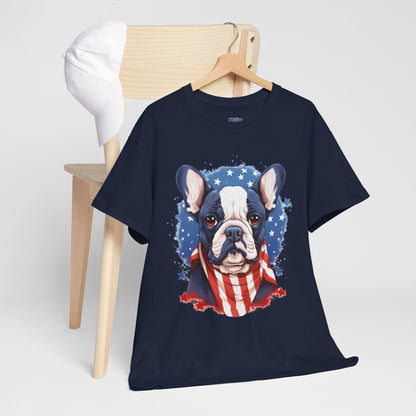 Patriotic French Bulldog Unisex T-Shirt | Dog Lover