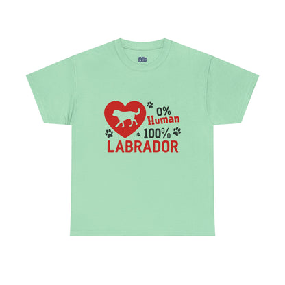 0 % Human, 100% Labrador Unisex T-Shirts