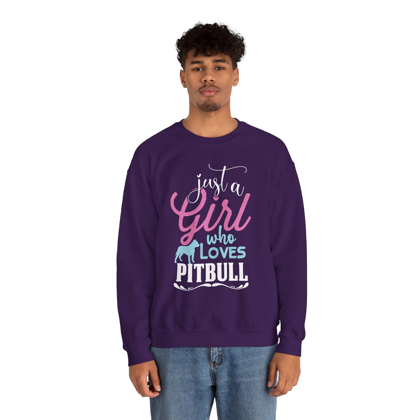 Just A Girl Who Loves Pitbull Sweatshirts