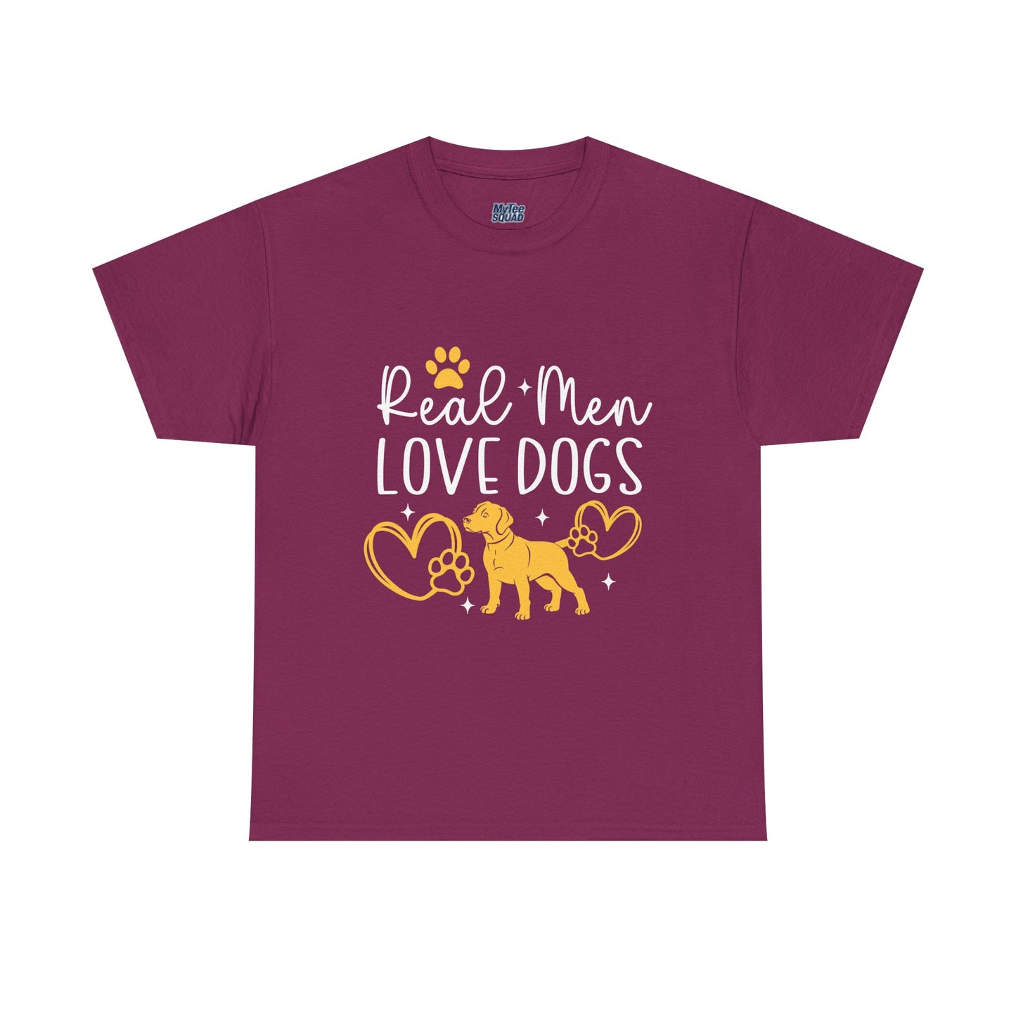 Real Men Love Dogs Cotton T-Shirts | Dog Lover