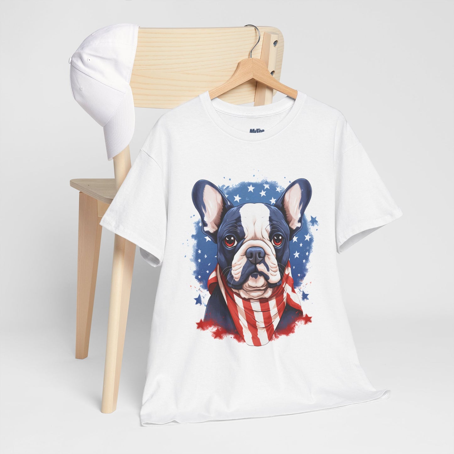 Patriotic French Bulldog Unisex T-Shirt | Dog Lover