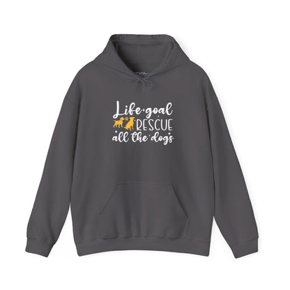 Life Goal Dog Rescue Unisex Hoodie – Cozy & Compassionate