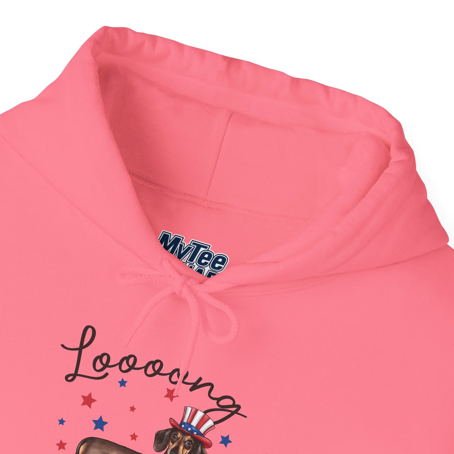 Patriotic Dachshund Loooong Live Freedom Unisex Hoodie