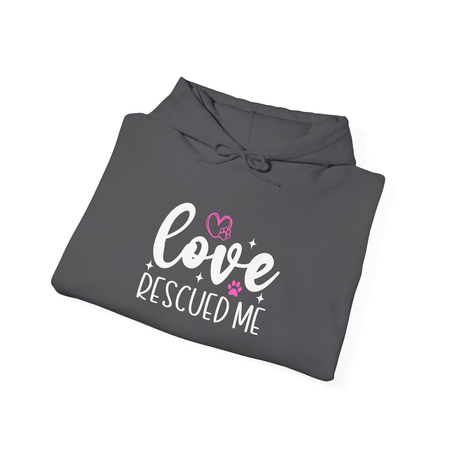 Love Rescued Me Unisex Hoodie – Proud Rescue Pet Parent Apparel
