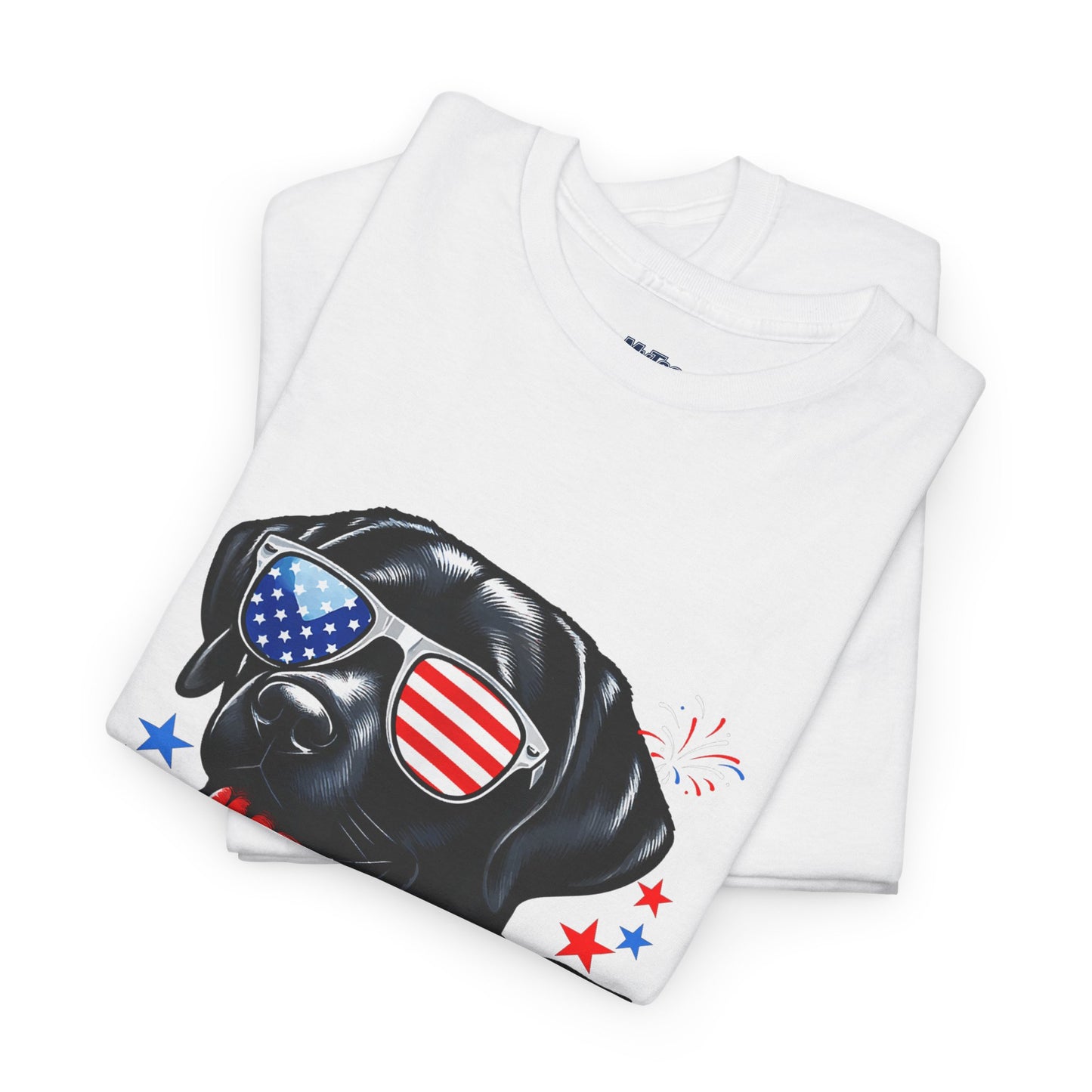 Patriotic American Labrador Retriever With Sunglasses Unisex T-Shirt