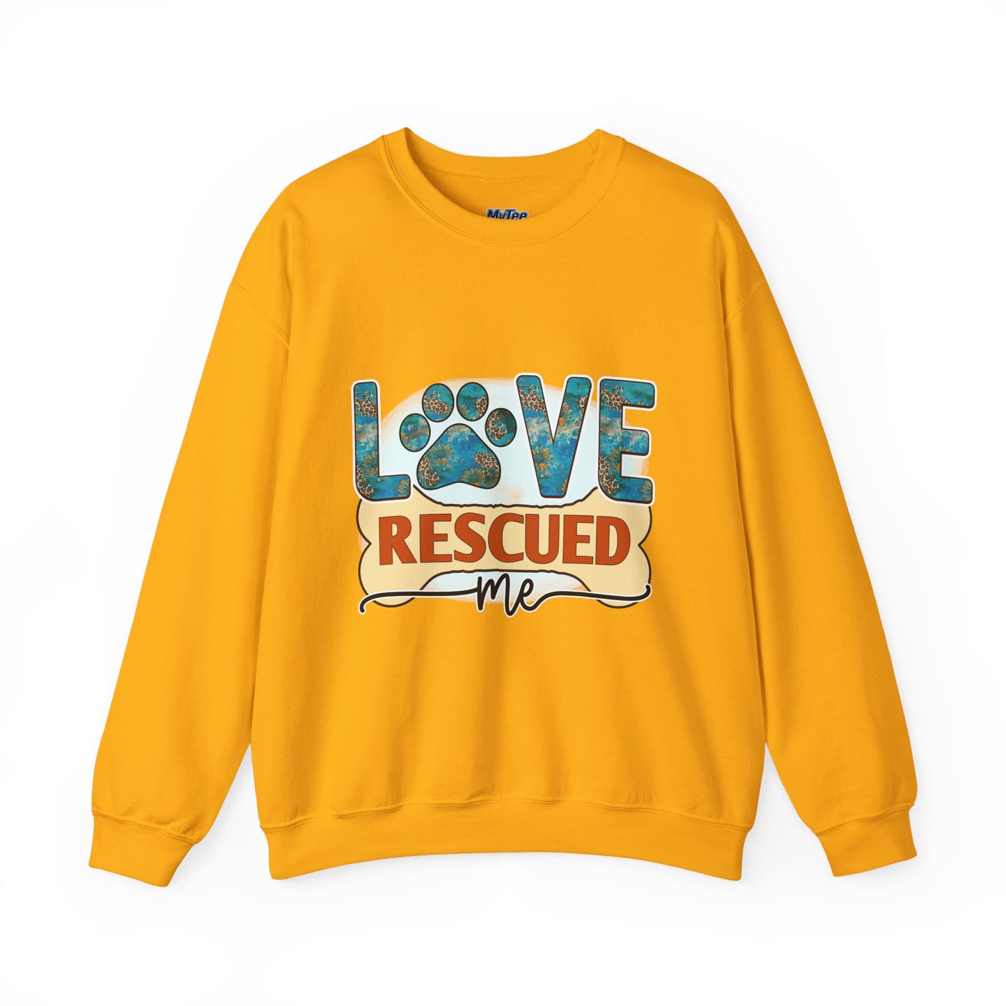 Love Rescued Me Unisex Sweatshirt | Cozy Pet Lover Gift