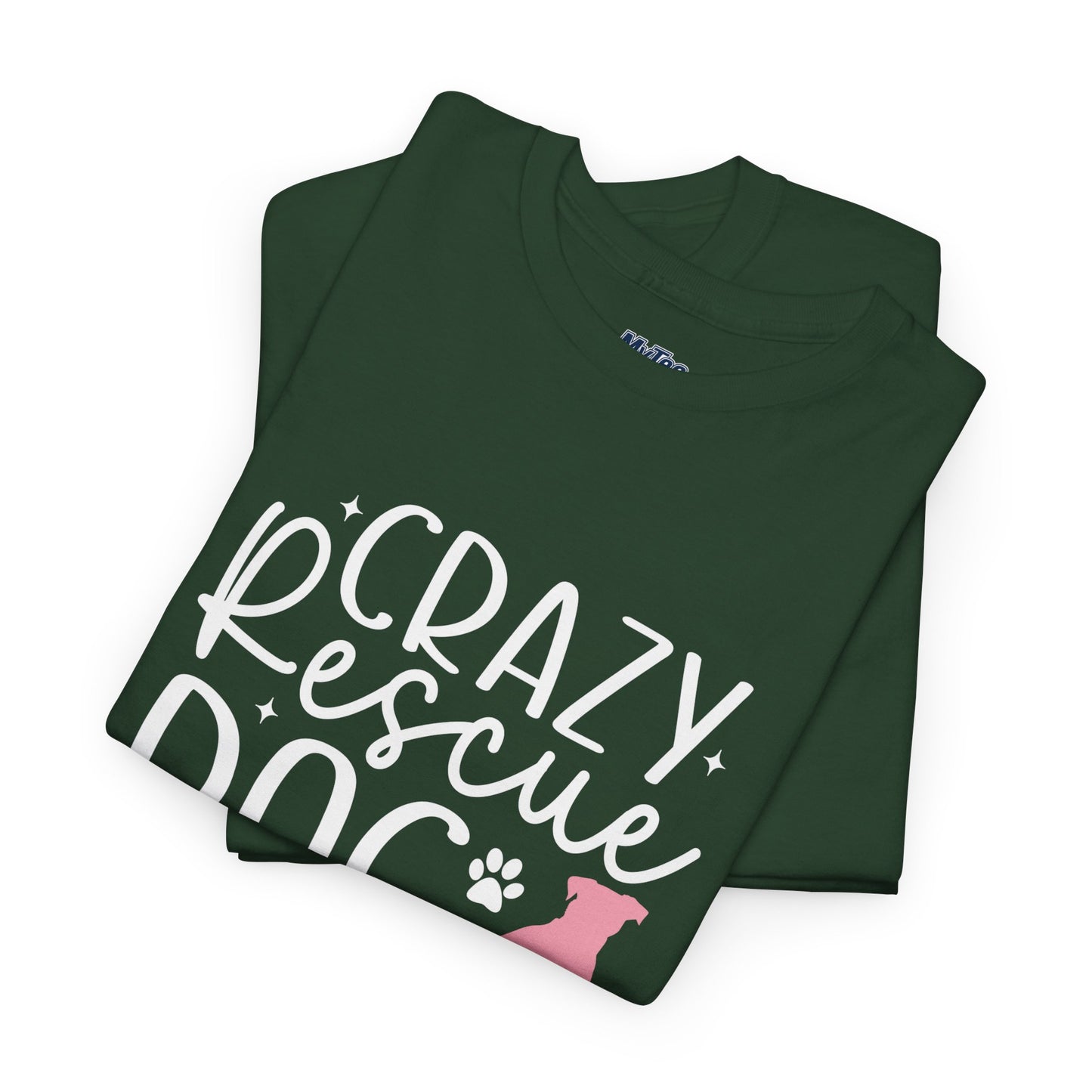 Crazy Rescue Dog Lady T-Shirt | Gift For Pet Mama