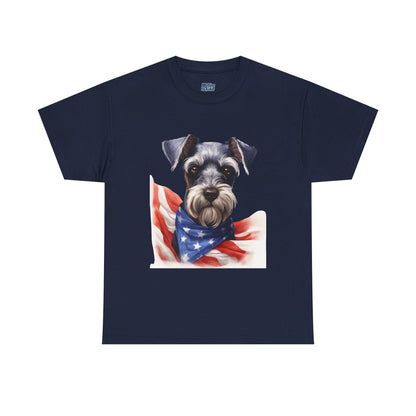 Patriotic Miniature Schnauzer Unisex T-Shirt
