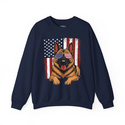Patriotic German Shephard Dog Unisex Sweatshirt