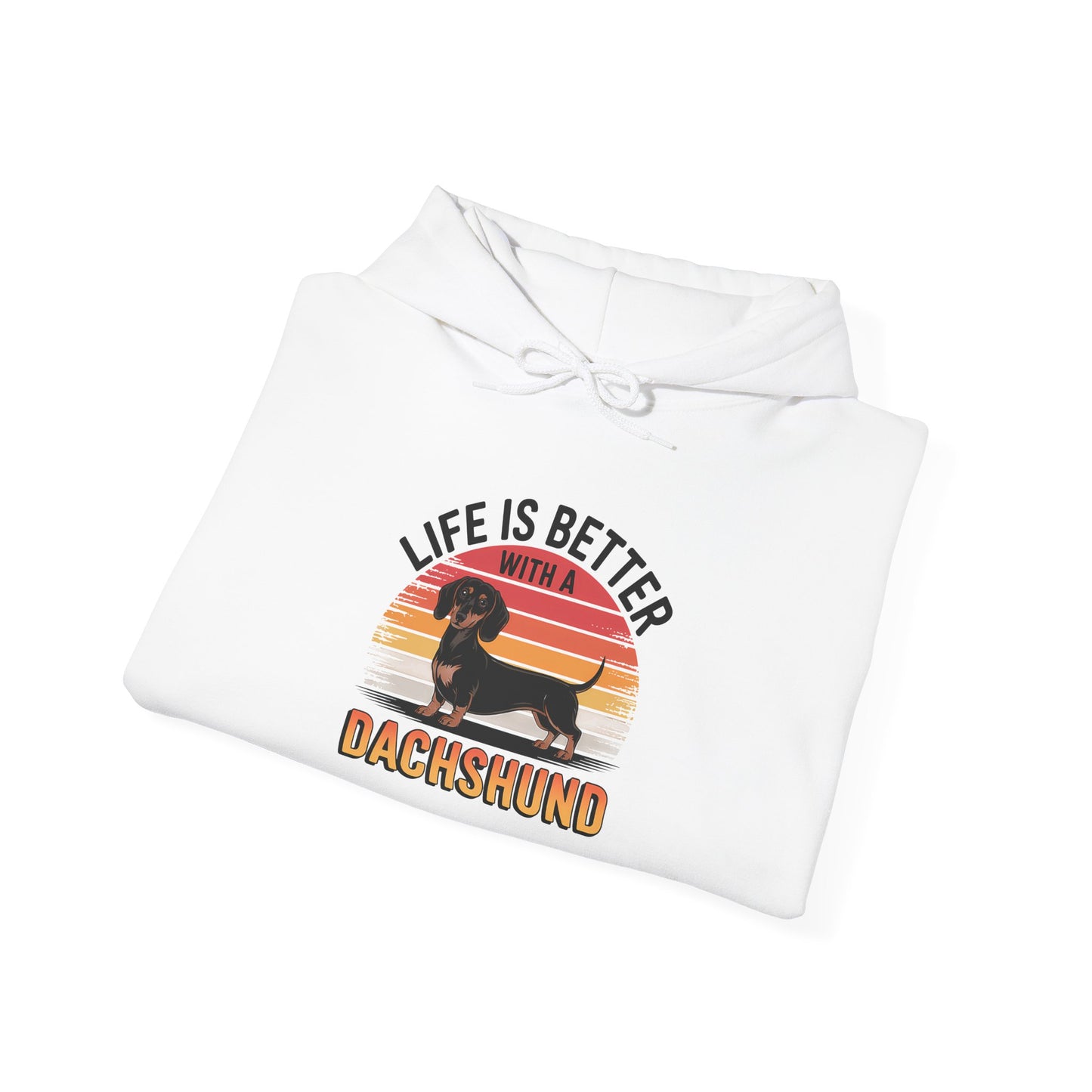Life Is Better With A Dachshund Unisex Hoodie – Dog Lover Retro Pullover