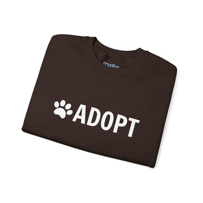 Adopt Pet Lover Crewneck Sweatshirt | Dog Rescue Inspired