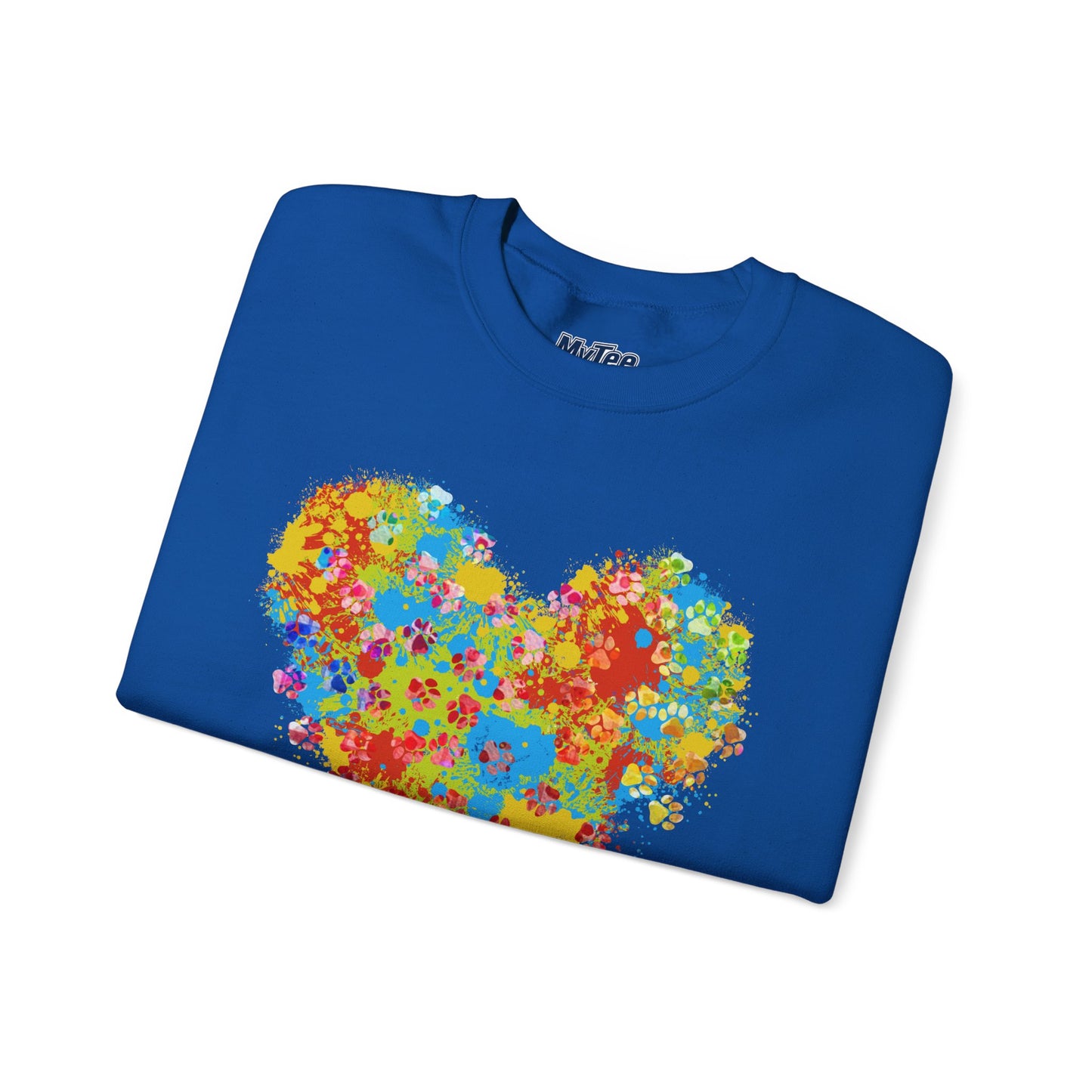 Colorful Heart Graphic Cozy Sweatshirt | Comfortable Winter Apparel