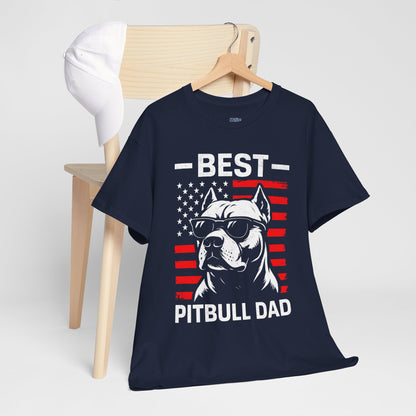 Best Pitbull Dad T-Shirt For Real Dog Father Only