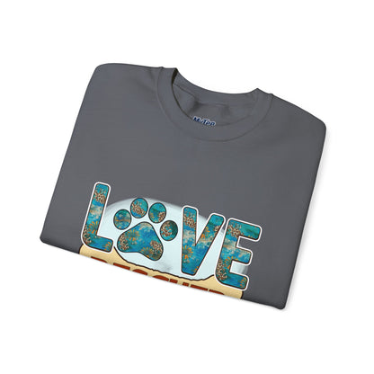 Love Rescued Me Unisex Sweatshirt | Cozy Pet Lover Gift