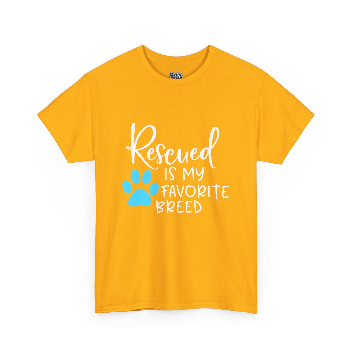 Rescued Is My Favorite Breed T-Shirt – Pet Adoption Love Tee
