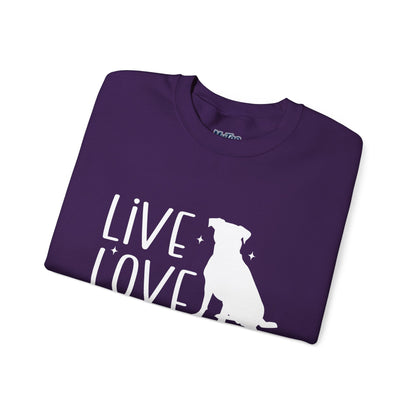 Live Love Rescue Crewneck Sweatshirt | Cozy Pet-Lover Gift