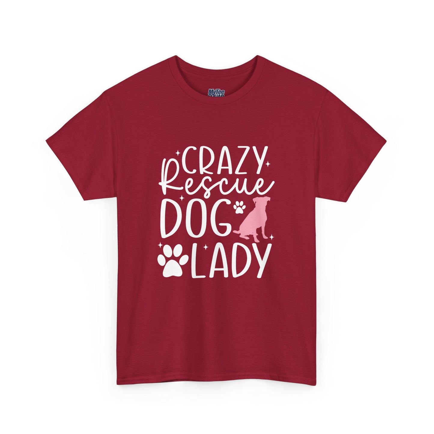 Crazy Rescue Dog Lady T-Shirt | Gift For Pet Mama