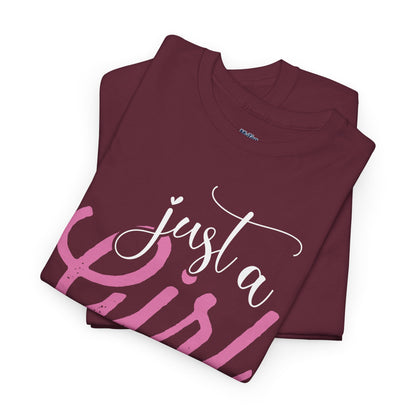 Just a Girl Who Loves Pitbulls T-Shirt – Cute Dog Lover Tee