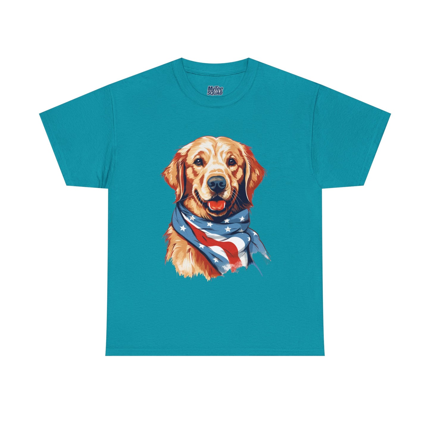 Patriotic Golden Retriever Unisex T-Shirt