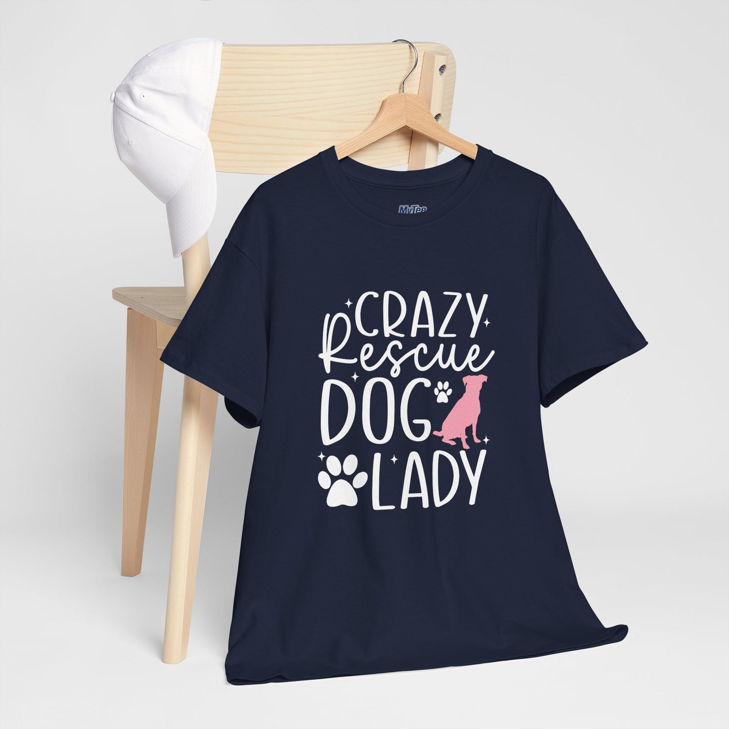 Crazy Rescue Dog Lady T-Shirt | Gift For Pet Mama