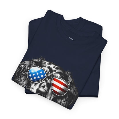 Patriotic Dachshund with Sunglasses Unisex T-Shirt