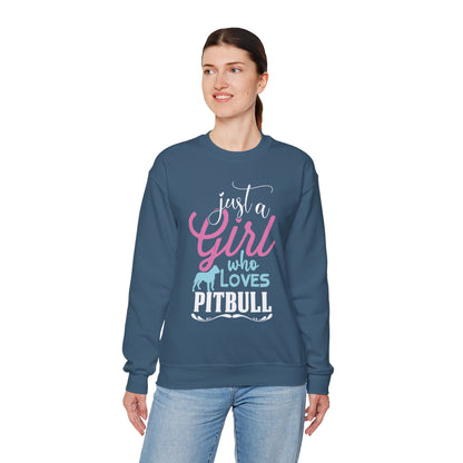 Just A Girl Who Loves Pitbull Sweatshirts