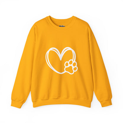 Paw Heart Unisex Sweatshirt – Subtle Dog Lover Style