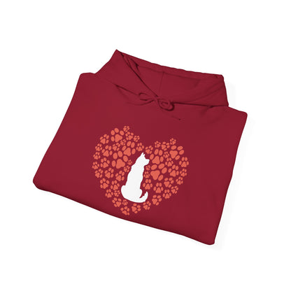 Heart Of A Cat – Minimalist Pet Lover Hoodie